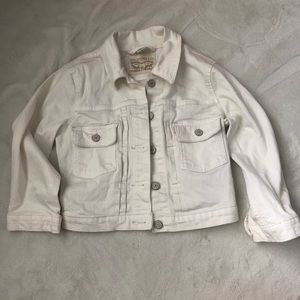 Levi White Jean Jacket